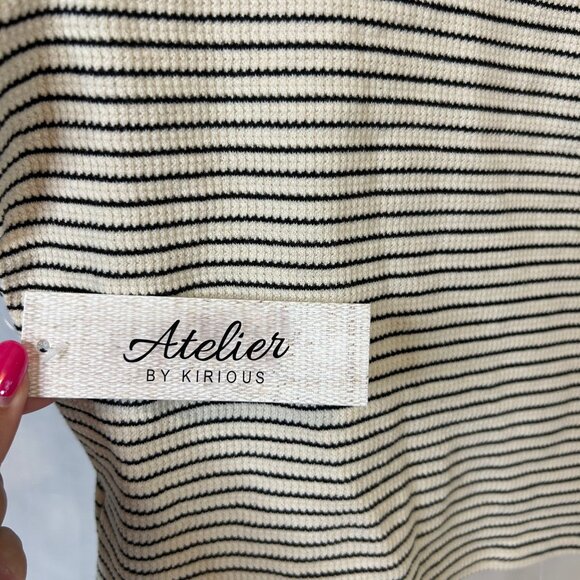 Atelier Striped Womens Sz L Top NWT - Picture 6 of 7